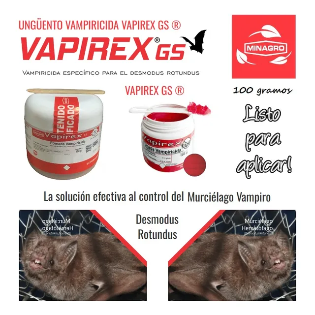 Vapirex Veneno Mata Murciélagos Vampiros Original Importado 