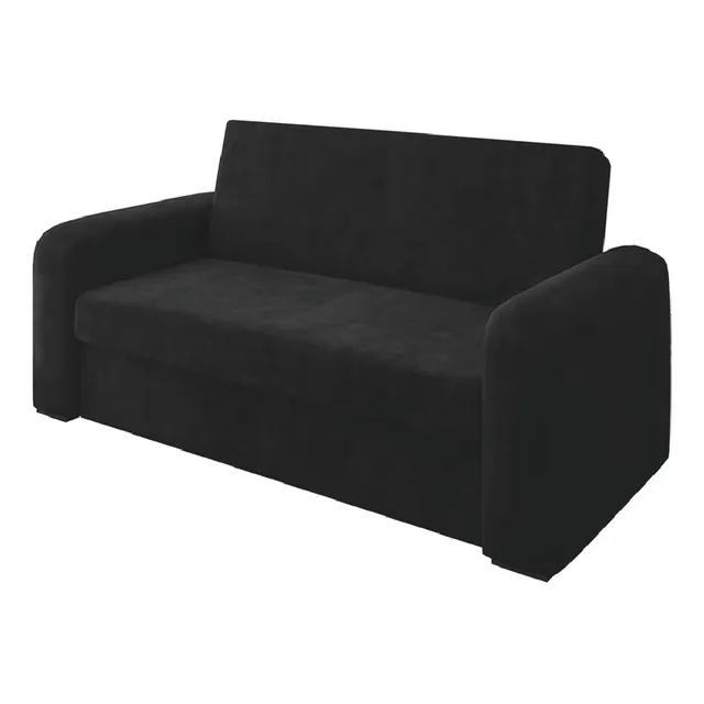 SofĂĄ Cama VersĂĄtil 2 Lugares Veludo Selmer Cor Preto Selmer Estofados SofĂĄ Cama VersĂĄtil 2 Lugares Veludo Selmer Cor Preto Selmer Estofados