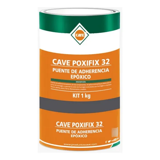 Cave Poxifix 32 - Puente De Adherencia Epoxico, 1 Kg