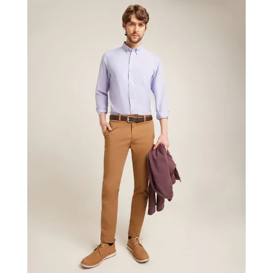 Pantalon Hombre Patprimo Chino Café Algodón 44071023-78241