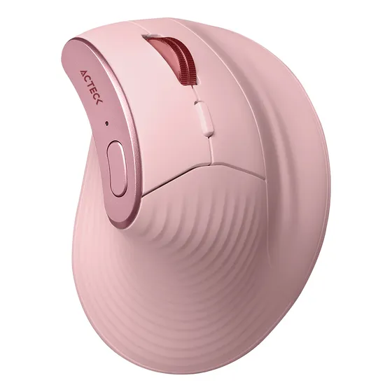 Mouse Ergonomico Vertical 2 Modos Bt Virtuos Acteck Mi770 Color Rosa
