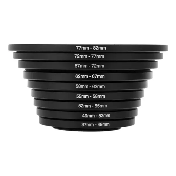 Kit 9 Anillos Adaptadores Aumento Para Filtros De Camara