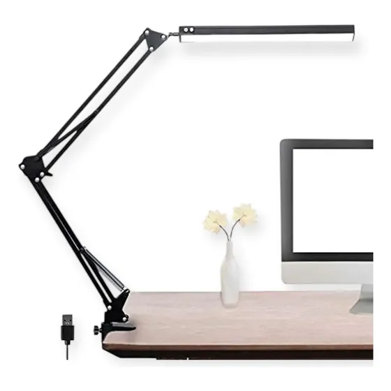Lampara Velador Led Flexible Articulada Escritorio