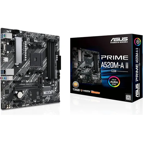 Placa Mãe Asus Gamer Amd Am4 A520 128gb Ddr4 Pcie 4.0 Nvme