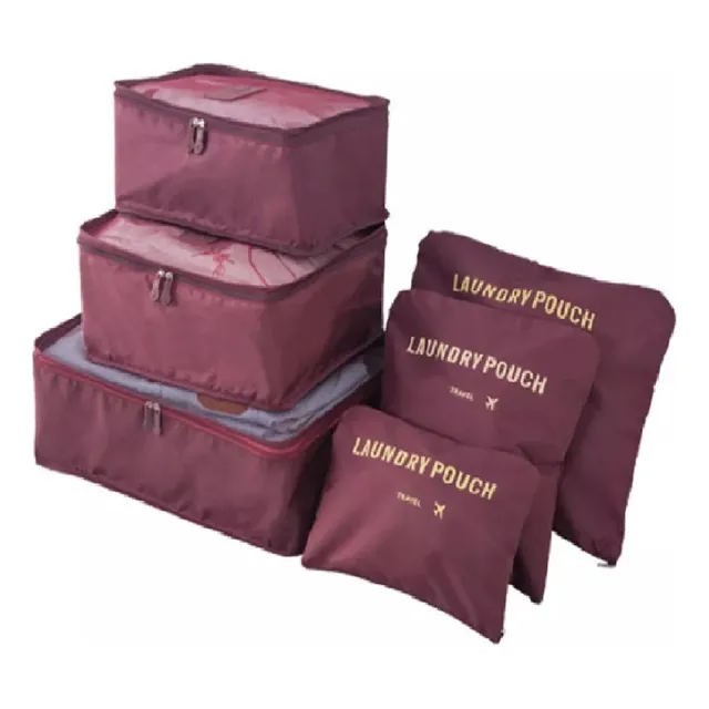 Set Organizadores De Viaje Kit X 6 Piezas Multifuncional
