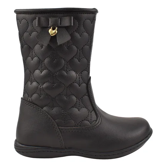 Bota Montaria Flat Infantil Menina Grugui Dia A Dia Zíper