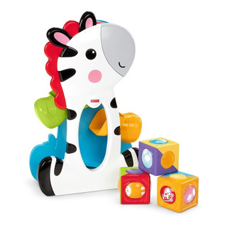 Fisher Price Zebra Com Blocos Surpresa - Mattel Fisher Price Zebra Com Blocos Surpresa - Mattel