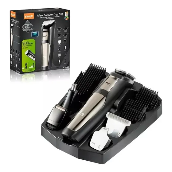 Maquina Cortar Pelo Y Barba Raf  4 Puntas Intercambiables