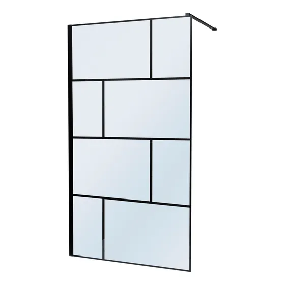 Mampara De Vidrio Fijo Para Ducha 130 X 195 - Bauen