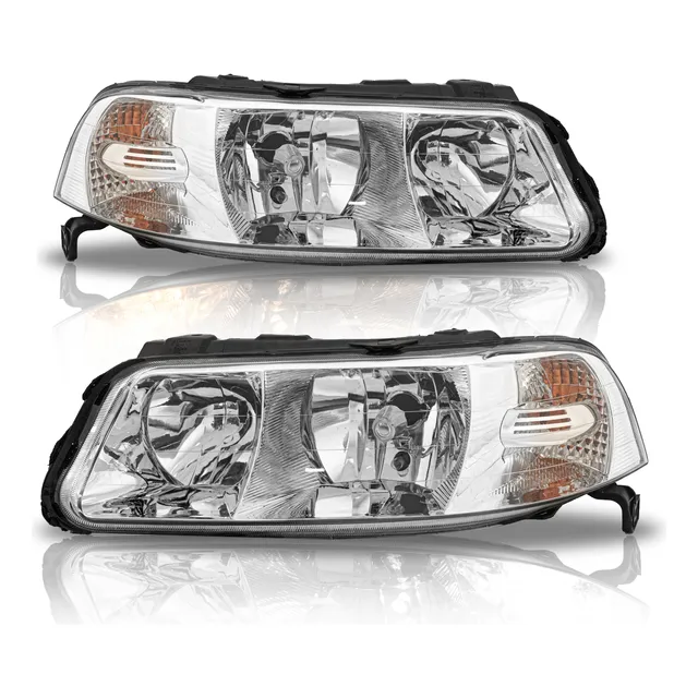 Par De Faros Pointer Gti Cromo 2000-2001-2002-2003-2004-2005