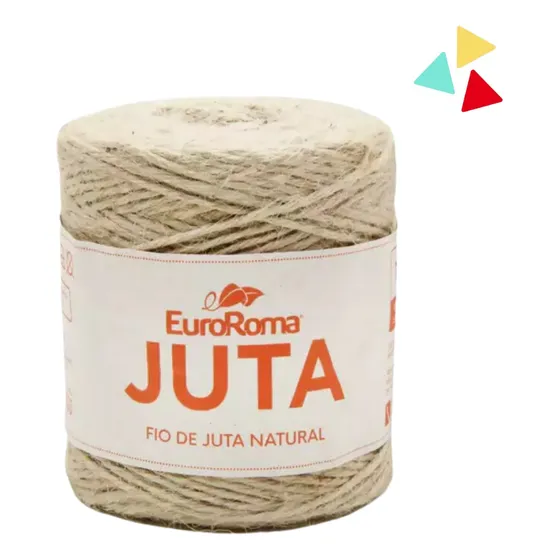 Barbante Cru Juta Natural 10/4 125m Euroroma