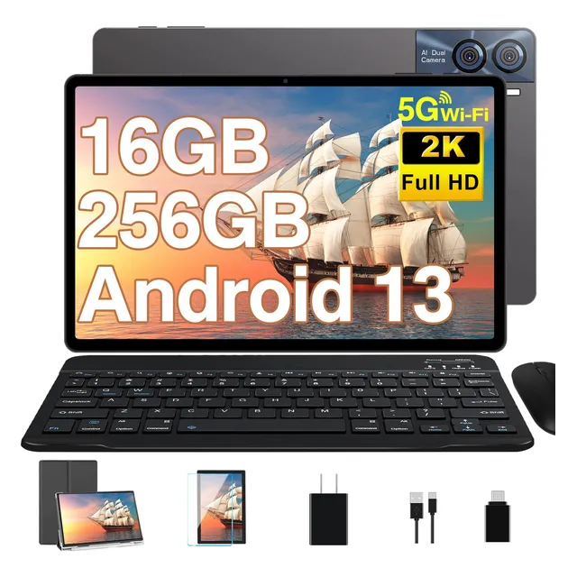 Tablet 11 Android 13 16+256gb 5gwifi Bt5 8600mah Con Teclado