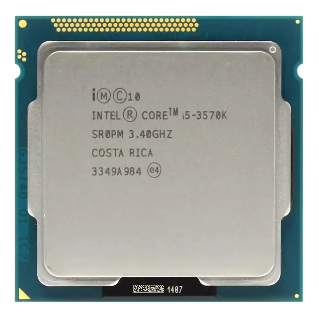 Intel Core I5 3570k, 4 Núcleos, 4 Hilos, 3,4 Ghz, 77 W