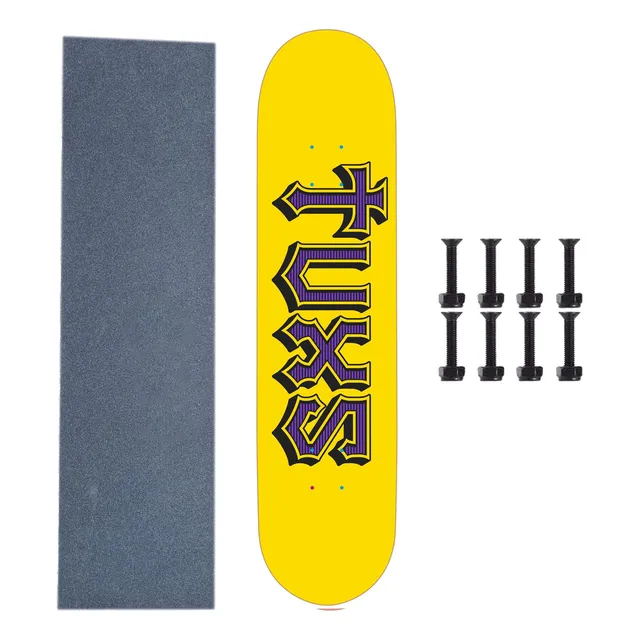 Tabla Skate Profesional Tuxs Maple Canadiense + Lija Tornis