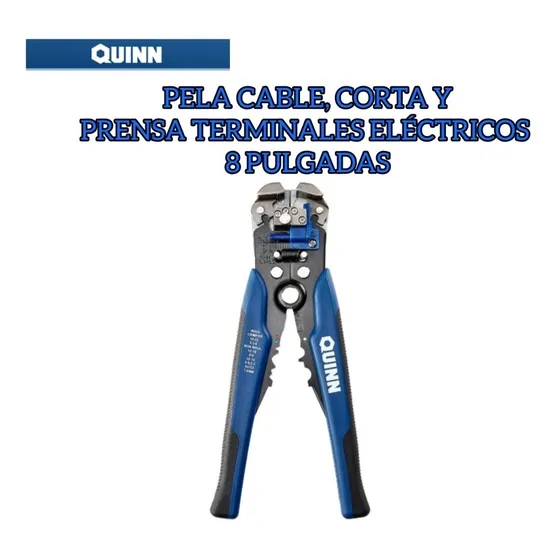 Pela Cable, Corta Y Prensa Terminales Eléctricos  8 Pulgadas
