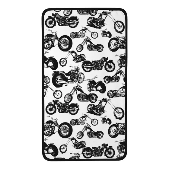 Toalla Mano Retro Para Motocicleta Baño Cocina Suave Coral