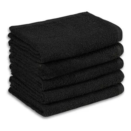 10 Toalhas Manicure Laune Mão Uso Profissional Resistente Cor Preto