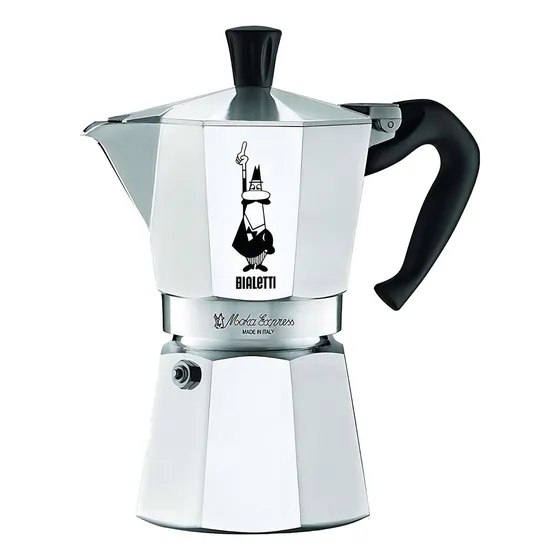 Cafetera Bialetti Moka Express 4 Cups aluminio italiana