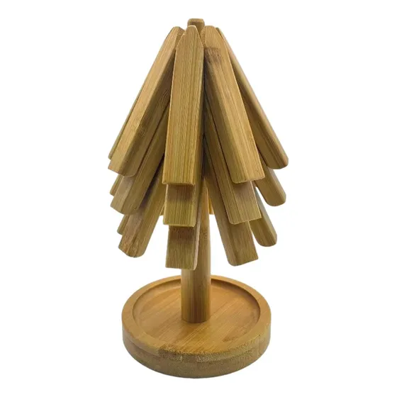 Salvamanteles De Madera De Bambú, Mantel Individual