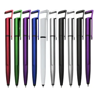 10 Canetas Touch Screen Suporte Limpa Tela P/ Celular Tablet