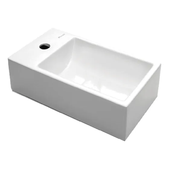 Bacha de baño de apoyar Piazza A146 blanco esmaltado 120mm de alto