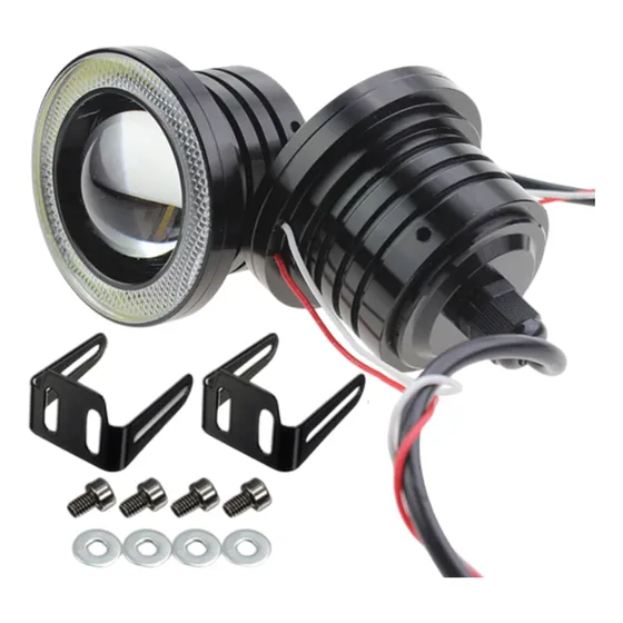 Faro Auxiliar Con Lupa Busca Huella Led Ojo De Angel A-vip