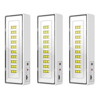 GRM3 Luminária Emergência Portátil 30 Leds Recarregável Bivolt 127/2
