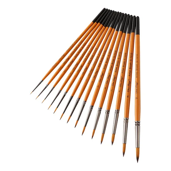 Conjunto De Escova De Cabelo De Nylon De 14 Peças, Pincéis