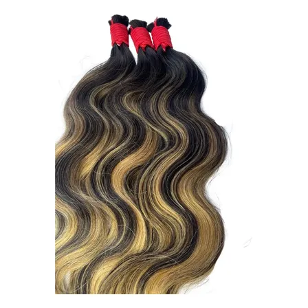 Cabelo Humano Moreno Iluminado 55cm 100g Mega Hair