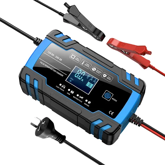 Cargador Batería Inteligente Gadnic Automatico 12v 8a 24v 4a Pantalla Lcd