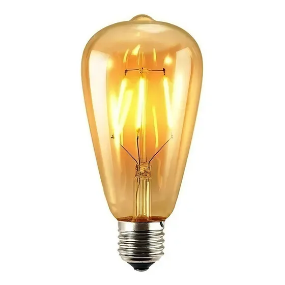 Pack De 6 Ampolletas Vintage Led Edison Filamento E27 8w Color De La Luz Blanco Cálido