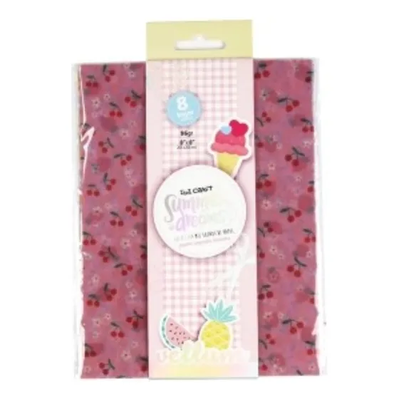 Ibi Craft- Summer - Papeles Vegetal 6x8 In 8 H -scrap
