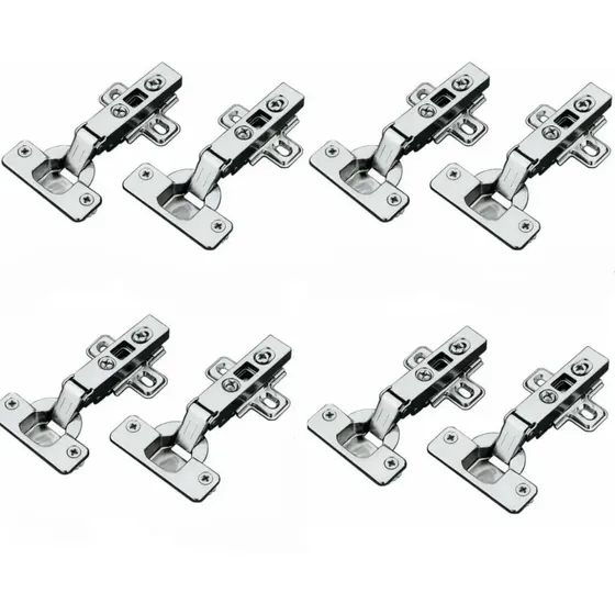 Bisagras Cazoleta Recta Con Freno 35mm Cocina Gabinete 8pzas