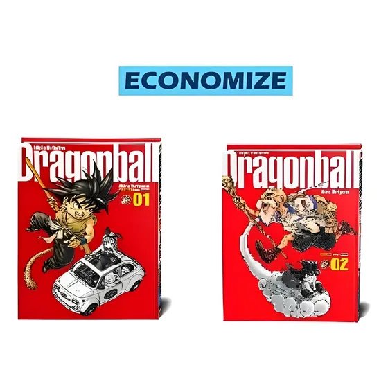 Livro Kit Dragon Ball Edição Definitiva Vol 1 E 2 - Contos Em Quadrinhos E Novelas Gráficas.