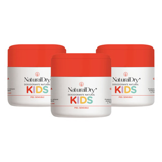 Pqt 3 Desodorante Natural Kids Piel Sensible Sin Bicarbonato Pqt 3 Desodorante Natural Kids Piel Sensible Sin Bicarbonato