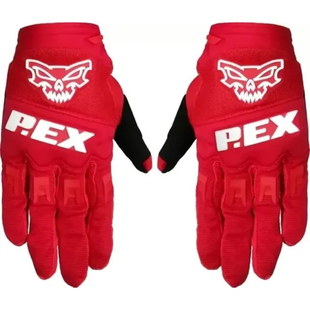 Guante Cross Enduro Moto Bici Pex Rojo (t,xxl) - Motordos