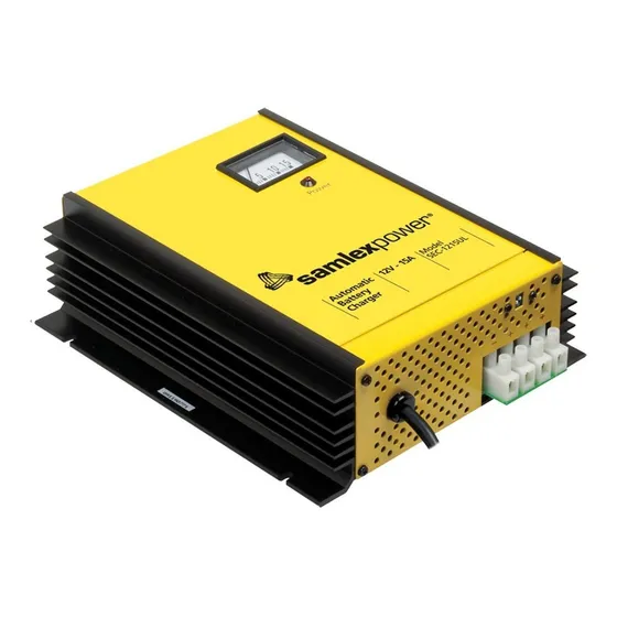 Samlex SEC-1215-UL Cargador De Baterías 12v 15a color amarillo