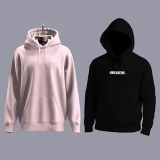 Kit 2 Never Give Up Moletom Plus Size Masculino Inverno Frio Kit 2 Never Give Up Moletom Plus Size Masculino Inverno Frio