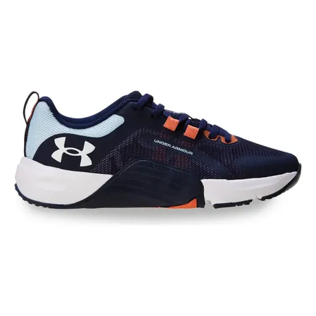 Tênis Feminino Tribase Reps Under Armour Academy Halogblue Coraldt Liso 34