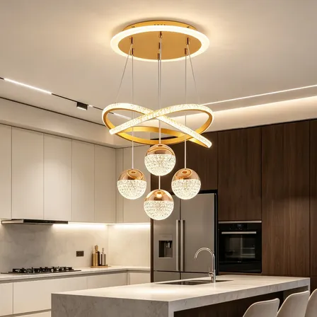 Lustre Moderno Luminária Pendente De Teto Sala De Jantar