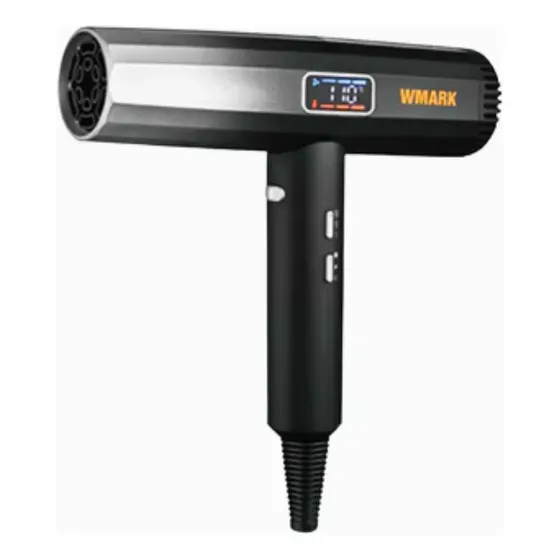 Secador De Cabello Wmark Pro. 2000w Ultra Ligera Silver
