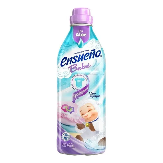Suavizante Ensueño Bebé Aloe vera en botella 850 ml