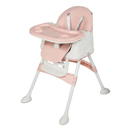 Cadeira De Alimentação Portátil Bebê Honey Maxi Baby Rosa Liso