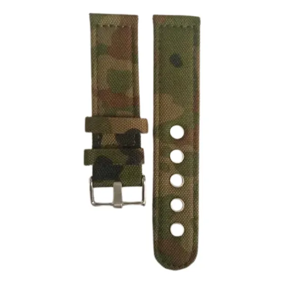 Pulseira Para Relogio Em Nylon 24 Mm Camuflada