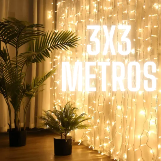 Cortina Luz Led Interconectable Varios Efectos 3x3m Yl-33