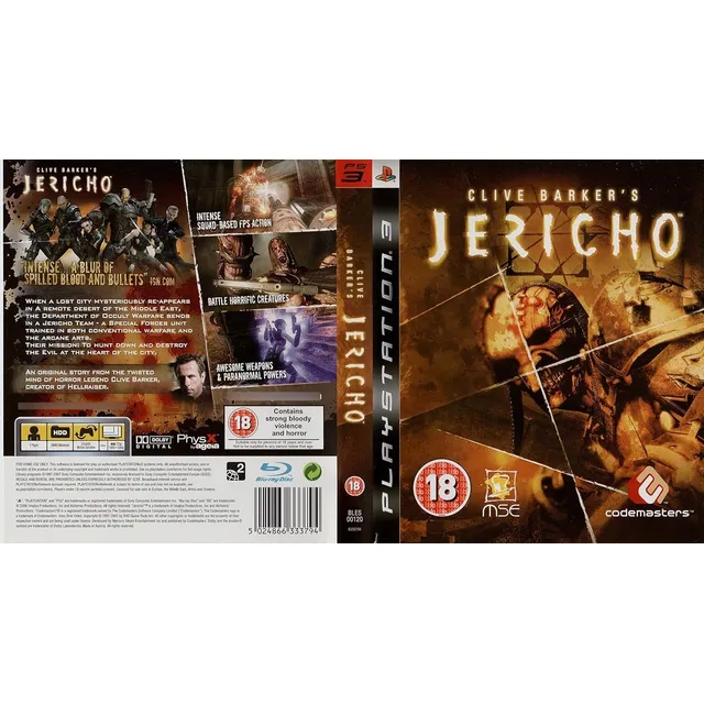 Clive Barker's Jericho Fisico Ps3