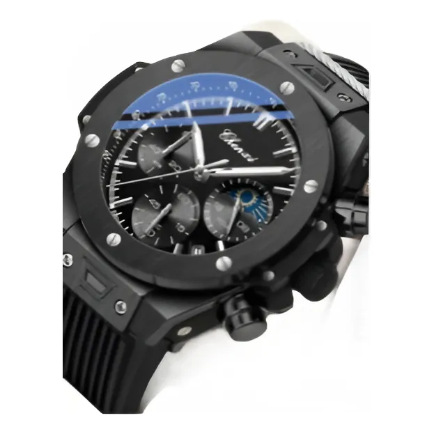 Reloj Chenxi 3728 Pulsera Deportivo Negro Plata.