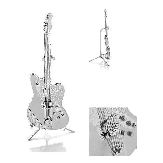 Guitarra Electr Rompecabezas Metálico 3d En Stock! Envío Ya!
