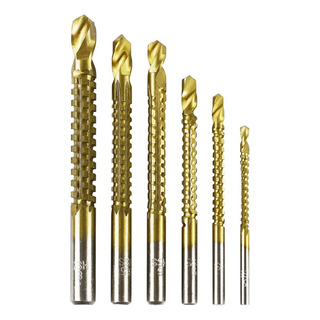 Kit 6 Brocas Espiral Corte Escariadora Madeira Furadeira Kit 6 Brocas Espiral Corte Escariadora Madeira Furadeira