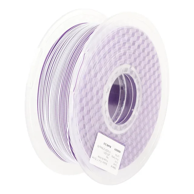 Impresora 3d Pla Filament, De Doble Color, Morado Y Blanco,